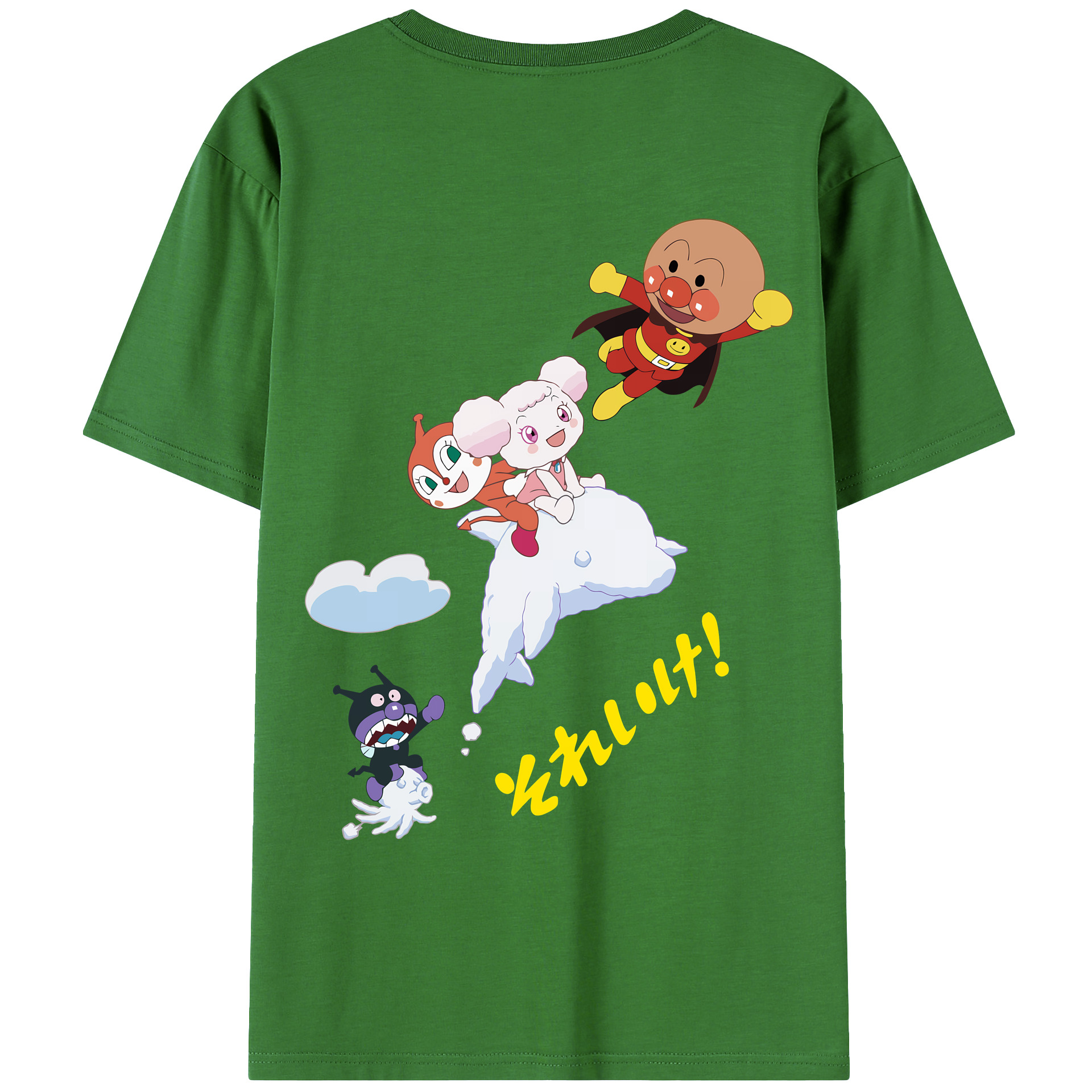 （画像用） アンパンマン Anpanman レディース半袖Tシャツ(バックプリント)